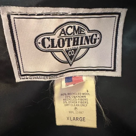 Vintage Warner Brothers Men's Green and Brown Varsity Jacket Size XL - Picture 3 of 5